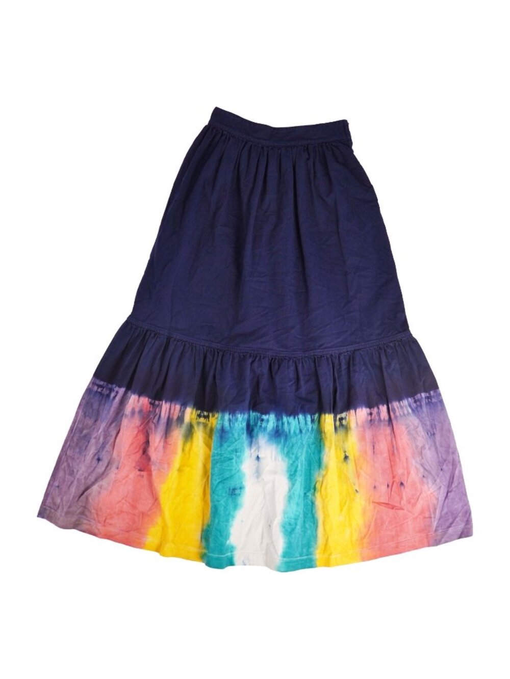 Dior Skirt Long Tie Dye Cotton Multicolor US 4